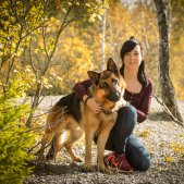 Hundeshooting_Wald_Portait_Hund_und_Besitzer