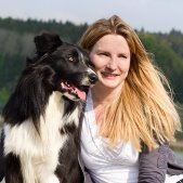 Outdoorshooting Hund und Besitzer